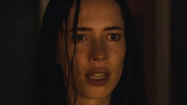 Rebecca Hall as Beth looking shocked