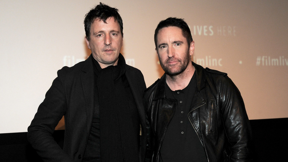 Nine Inch Nails wearing black
