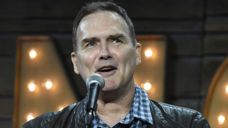 Norm Macdonald at microphone talking