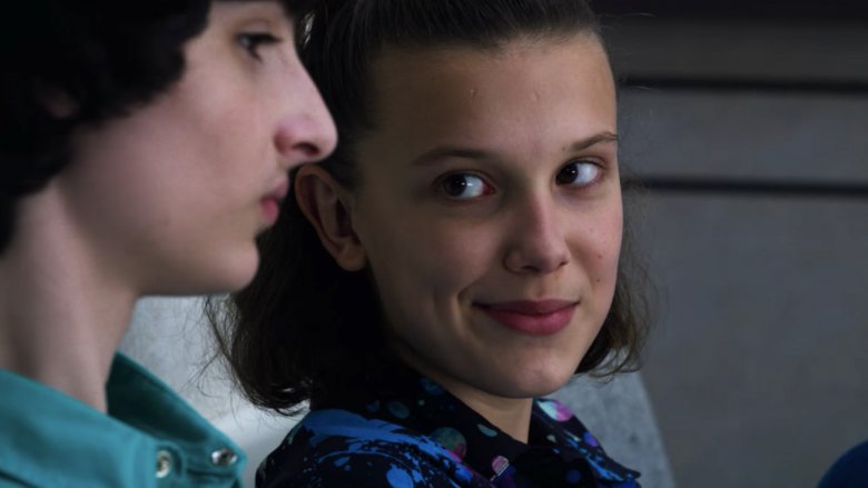 Millie Bobby Brown and Finn Wolfhard on Stranger Things season 3 episode 5