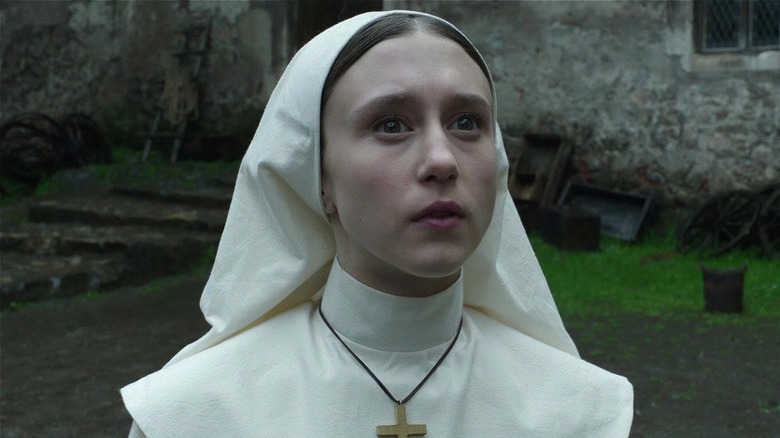 Sister Irene glancing forward in The Nun (2018)