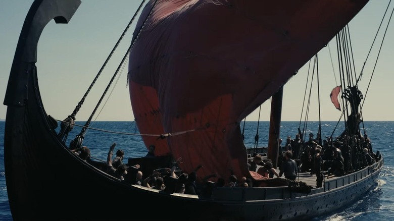 Odysseus' boat in The Odyssey