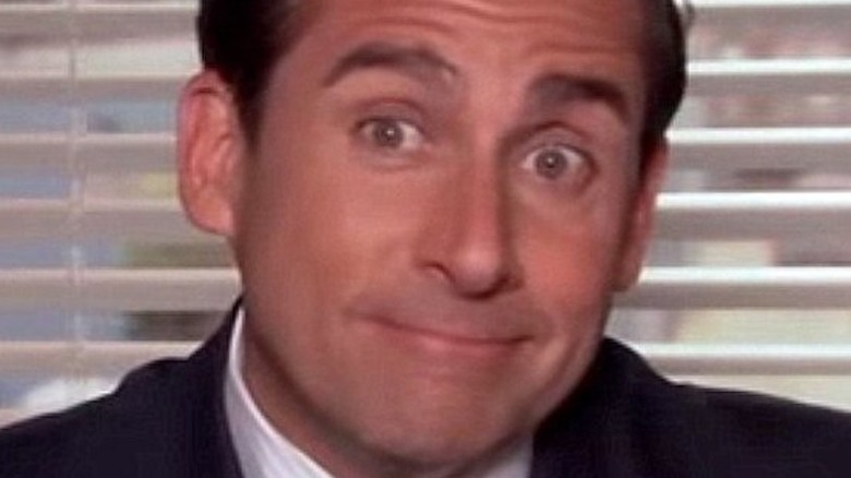 Michael Scott smiling