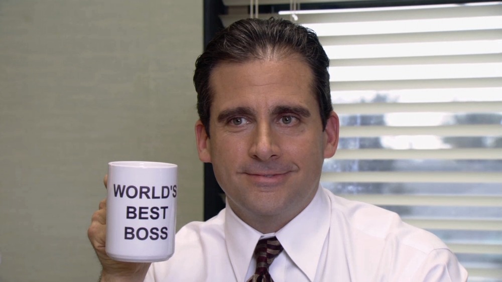 Michael Scott smiling