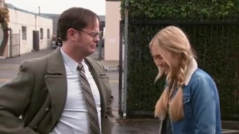 Dwight and Esther in The Office