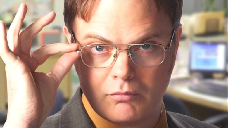 Dwight Schrute in glasses