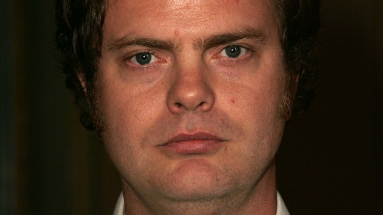 Rainn Wilson stares