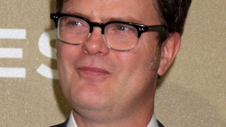 Rainn Wilson squints