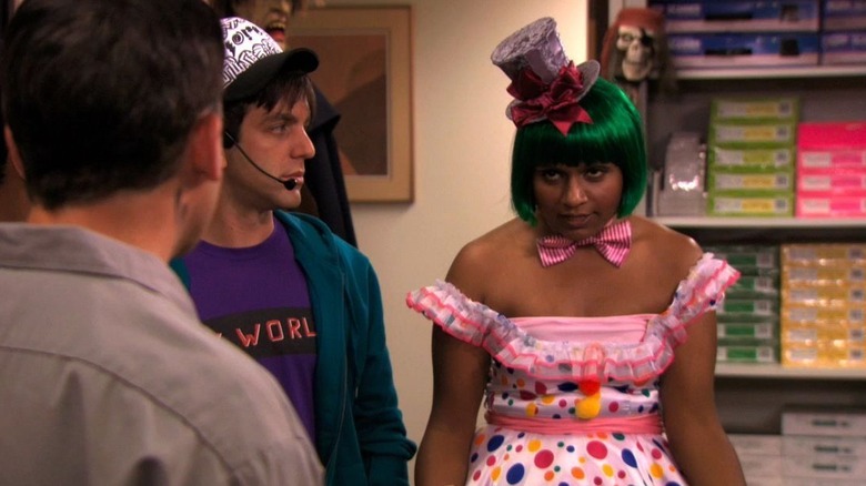 Kelly staring at Andy