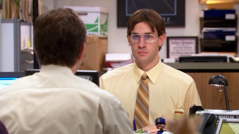 Jim impersonates Dwight
