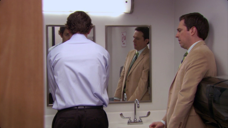 Jim and Andy in The Office