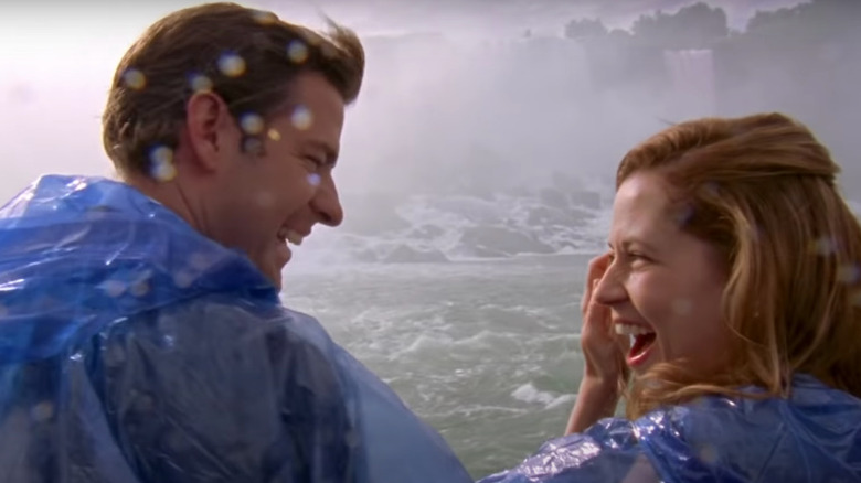 Jim and Pam getting married on a boat at Niagara Falls in "Niagara" (2009)