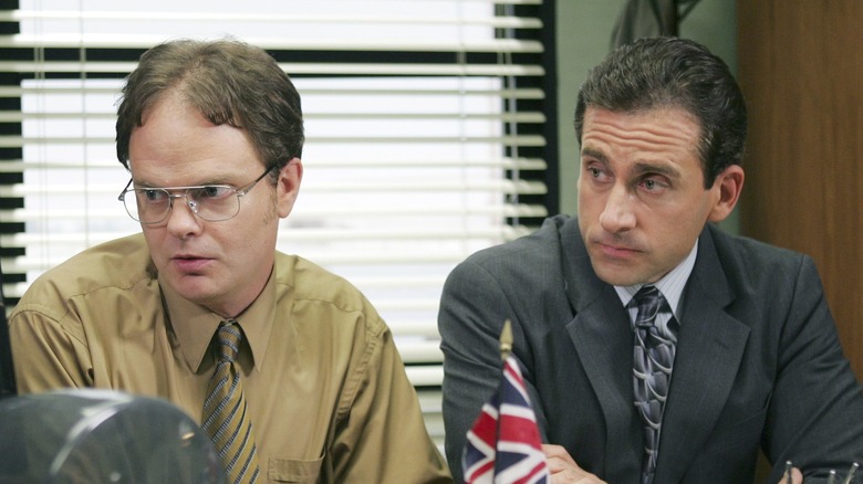 Mike and Dwight at desk