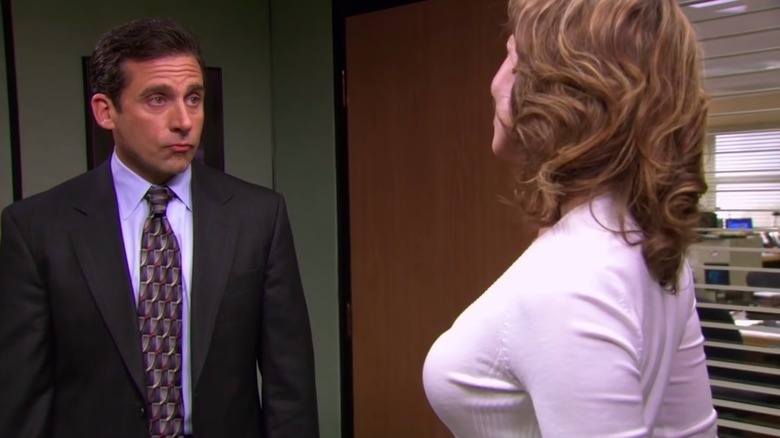 Michael sees Jan's breast augmentation