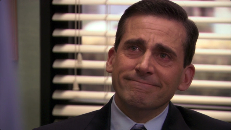 Michael Scott says goodbye to Jim Halpert