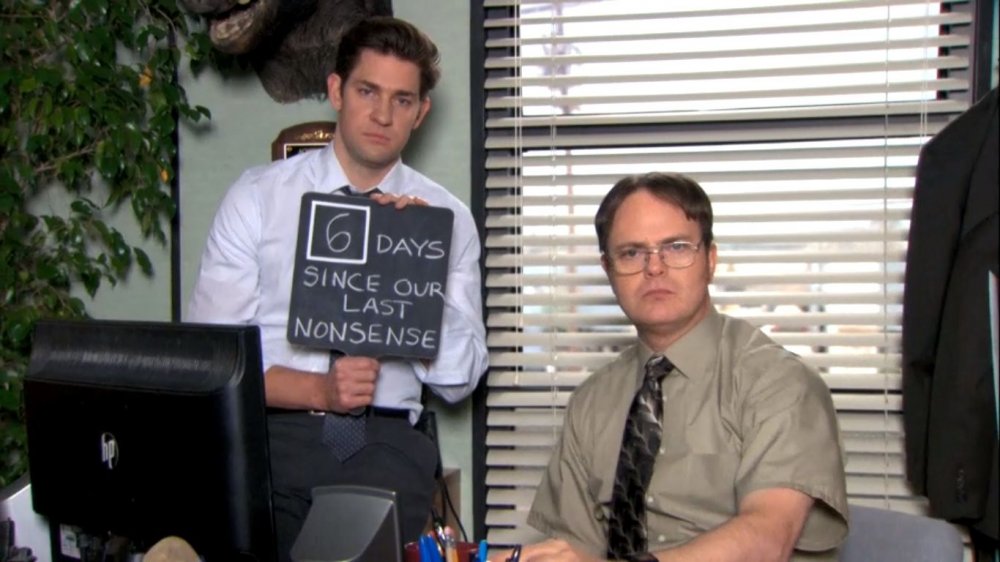 John Krasinski and Rainn Wilson on The Office