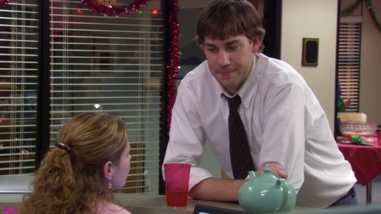 Jim and Pam at reception