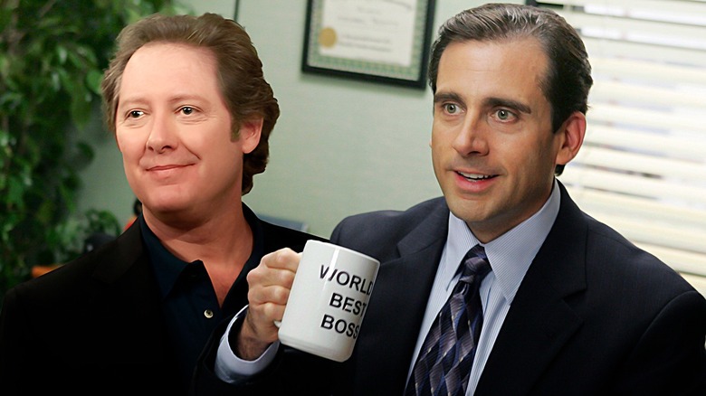 Robert California and Michael Scott