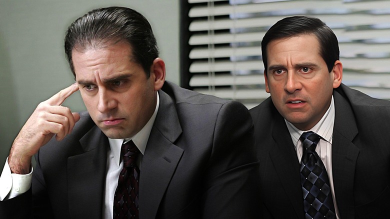 Two images of Michael Scott
