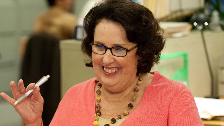 Phyllis Vance looking to her side