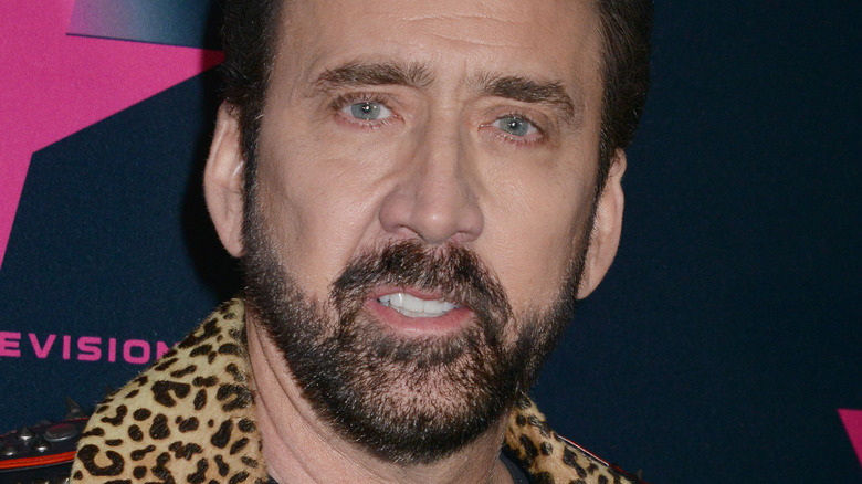 Nicolas Cage smiling