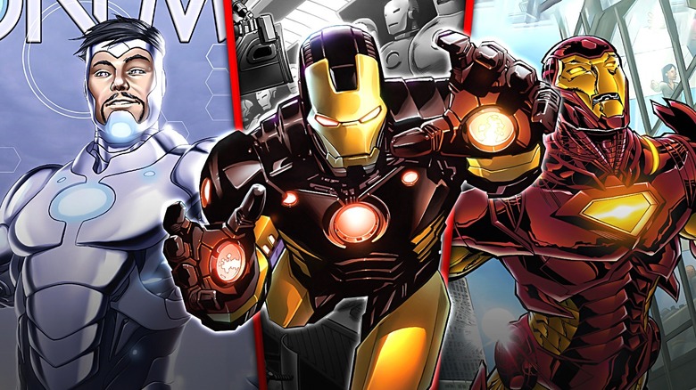 Iron Man posing from comics