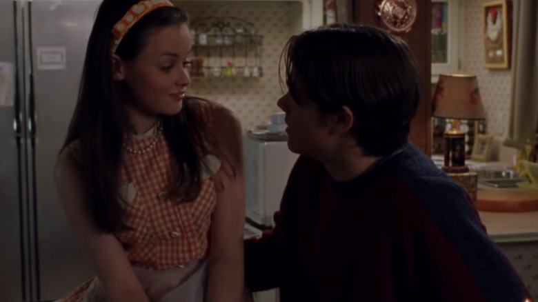 Rory sitting on Dean's lap