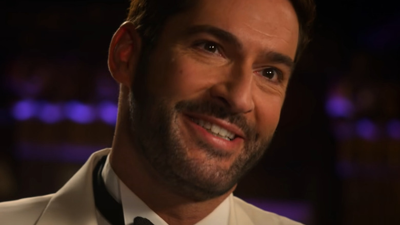 Lucifer Morningstar smiling