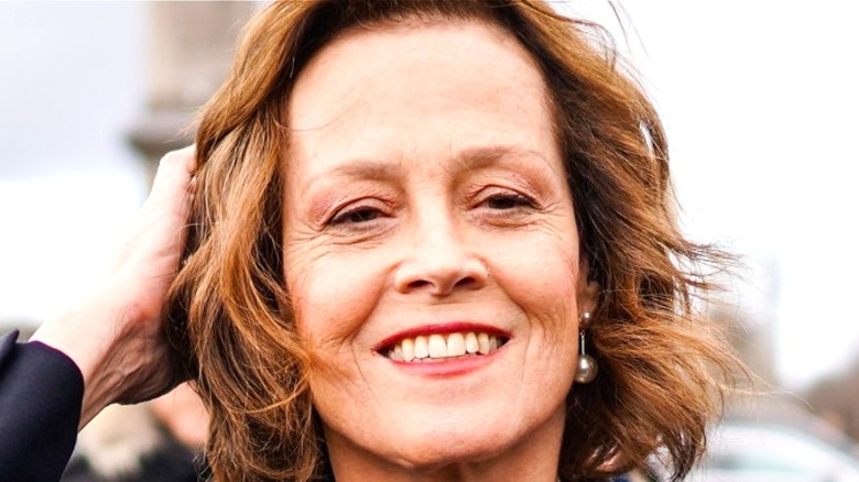 Sigourney Weaver smiling