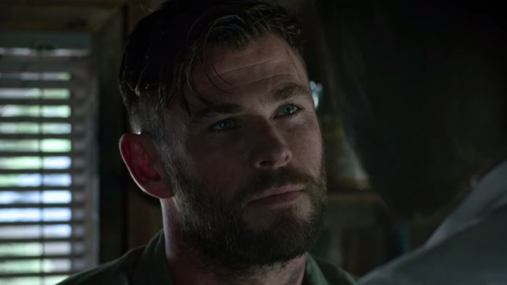 Chris Hemsworth as Tyler Rake in Extraction