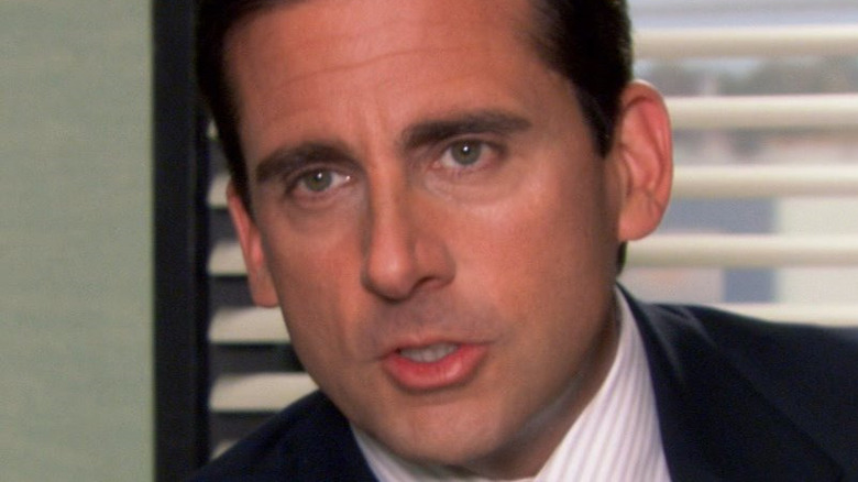 Michael Scott giving an interview