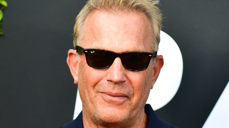 Kevin Costner with sunglasses on