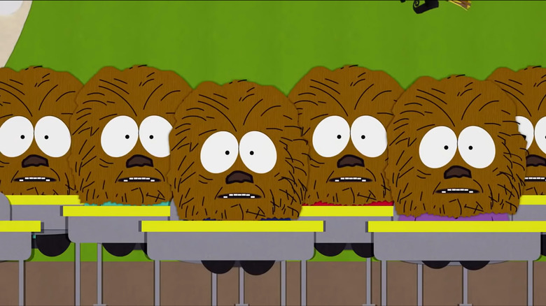 South Park characters dressed as Chewbacca
