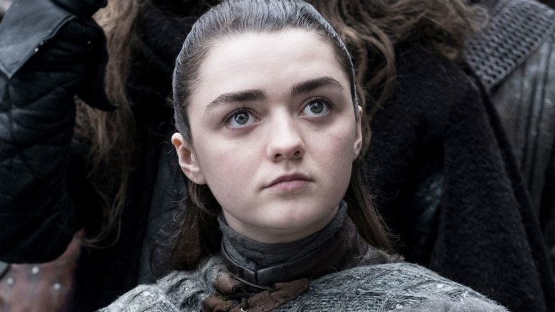 Maisie Williams as Arya Stark on Game of Thrones