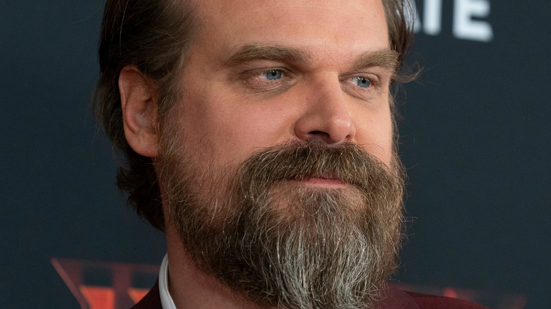 David Harbour with beard