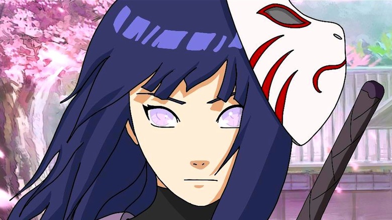 Hinata wearing an Anbu mask