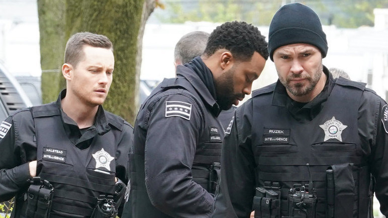 Chicago P.D. trio wearing bulletproof vests