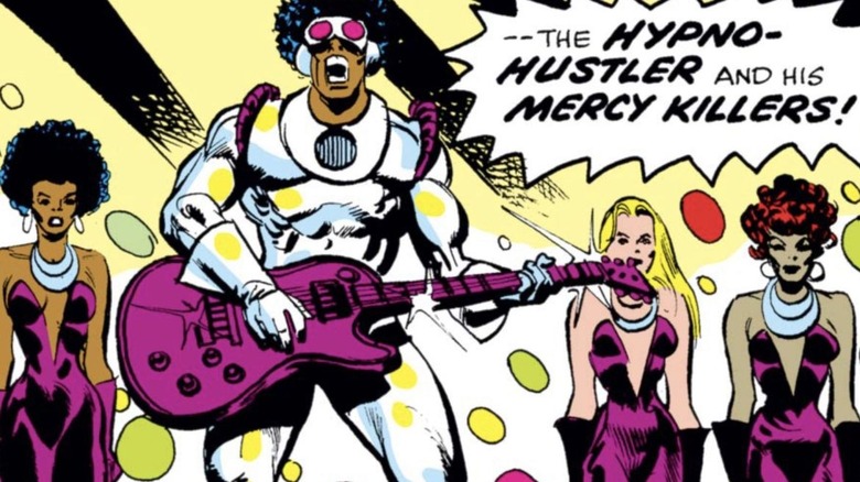 A Marvel Comics panel featuring Hypno-Hustler