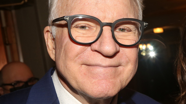 Steve Martin wearing glasses