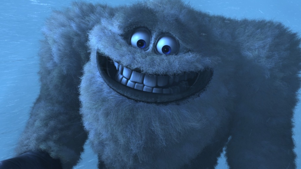 The Abominable Snowman grinning