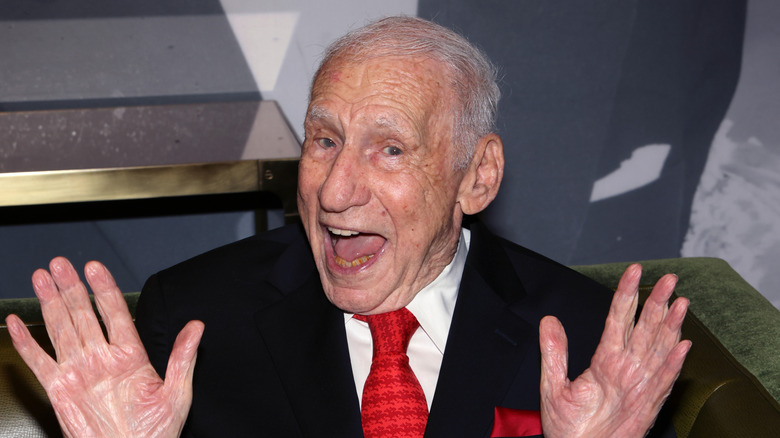 Mel Brooks laughing