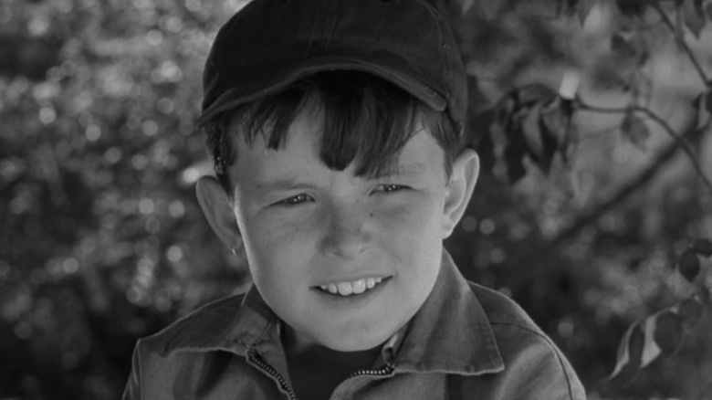 Beaver Cleaver talking to Linda