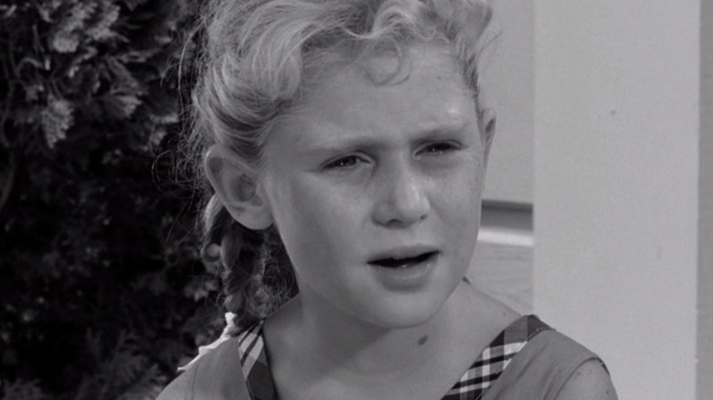 Violet Rutherford talking to Beaver