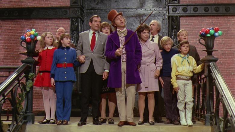 Willy Wonka leads tour through chocolate factory