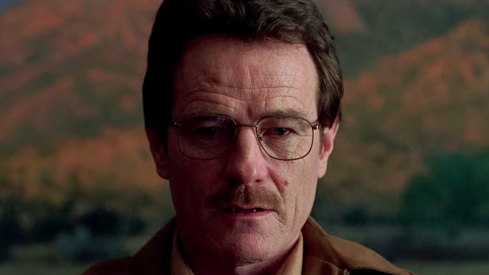 Walter White in front of painting on Breaking Bad