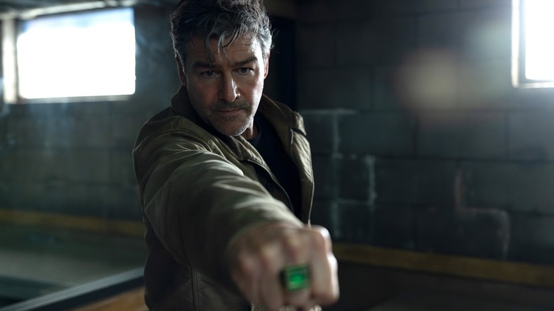 Hal Jordan wielding a Green Lantern ring on Lanterns