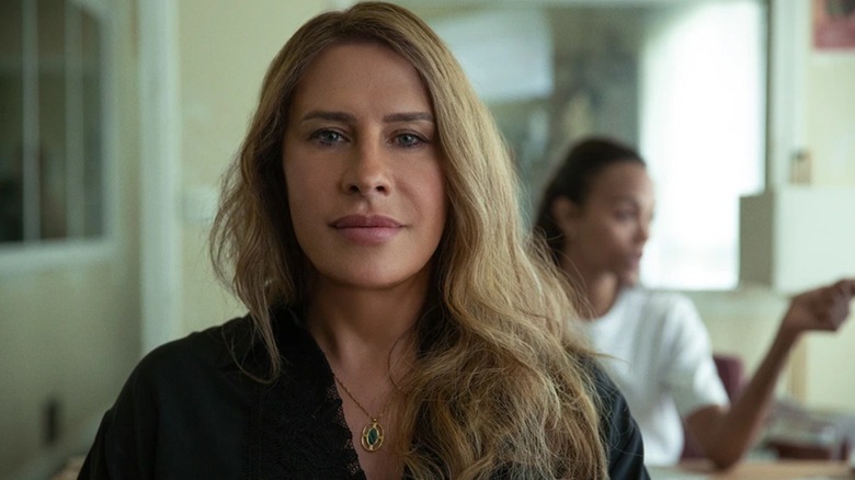 Emilia Pérez soaking in her dream job in Emilia Pérez (2024)