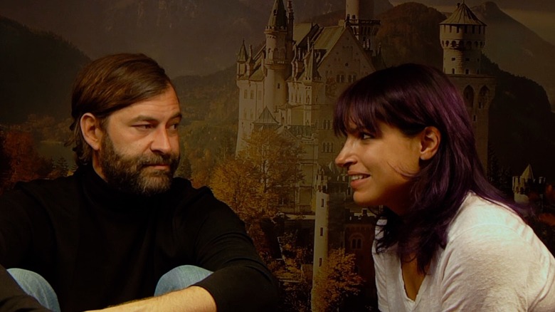 Aaron and Sara sitting and chatting in Creep 2