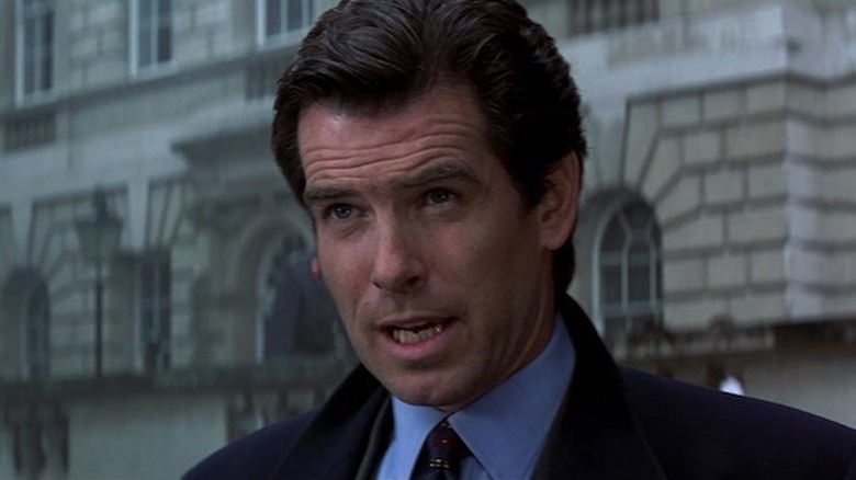 Pierce Brosnan as James Bond talking
