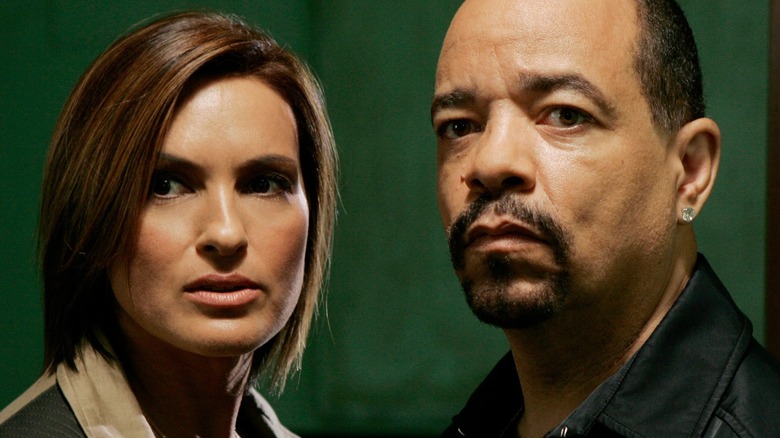 Ice-T and Olivia Benson angry